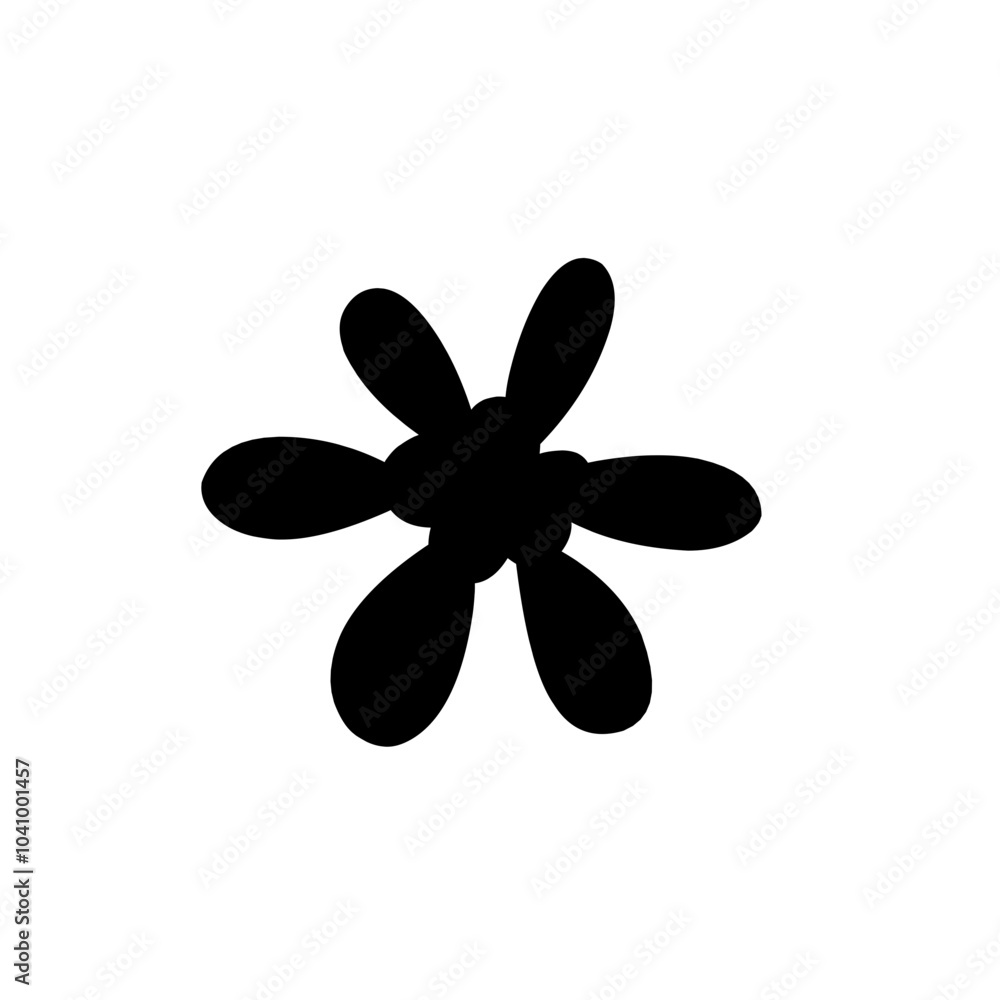 flower silhouette icon flower silhouette icon