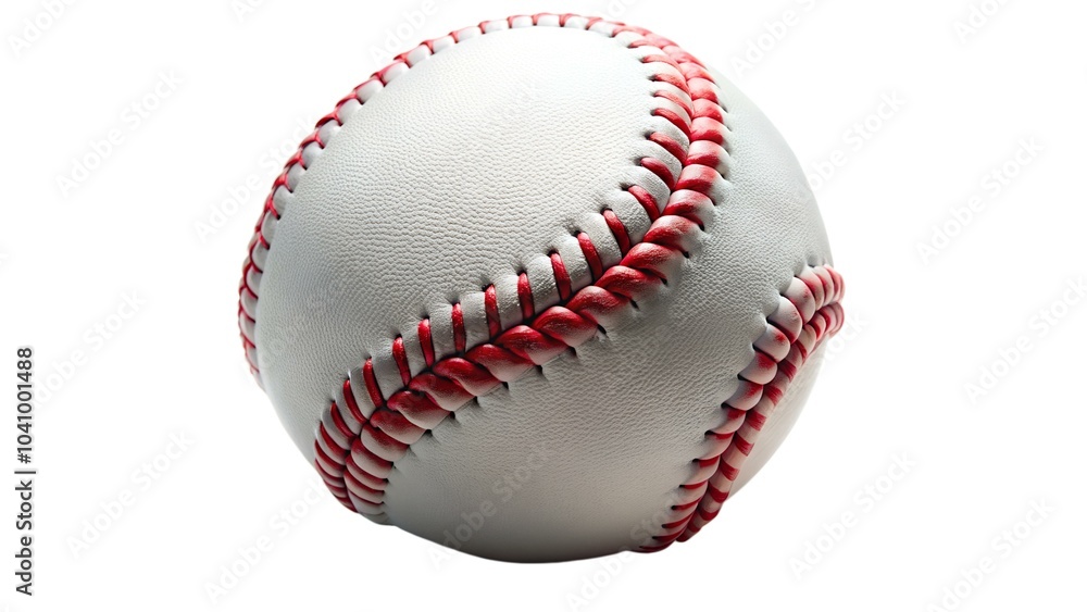 White Baseball with Red Stitching White Baseball with Red Stitching