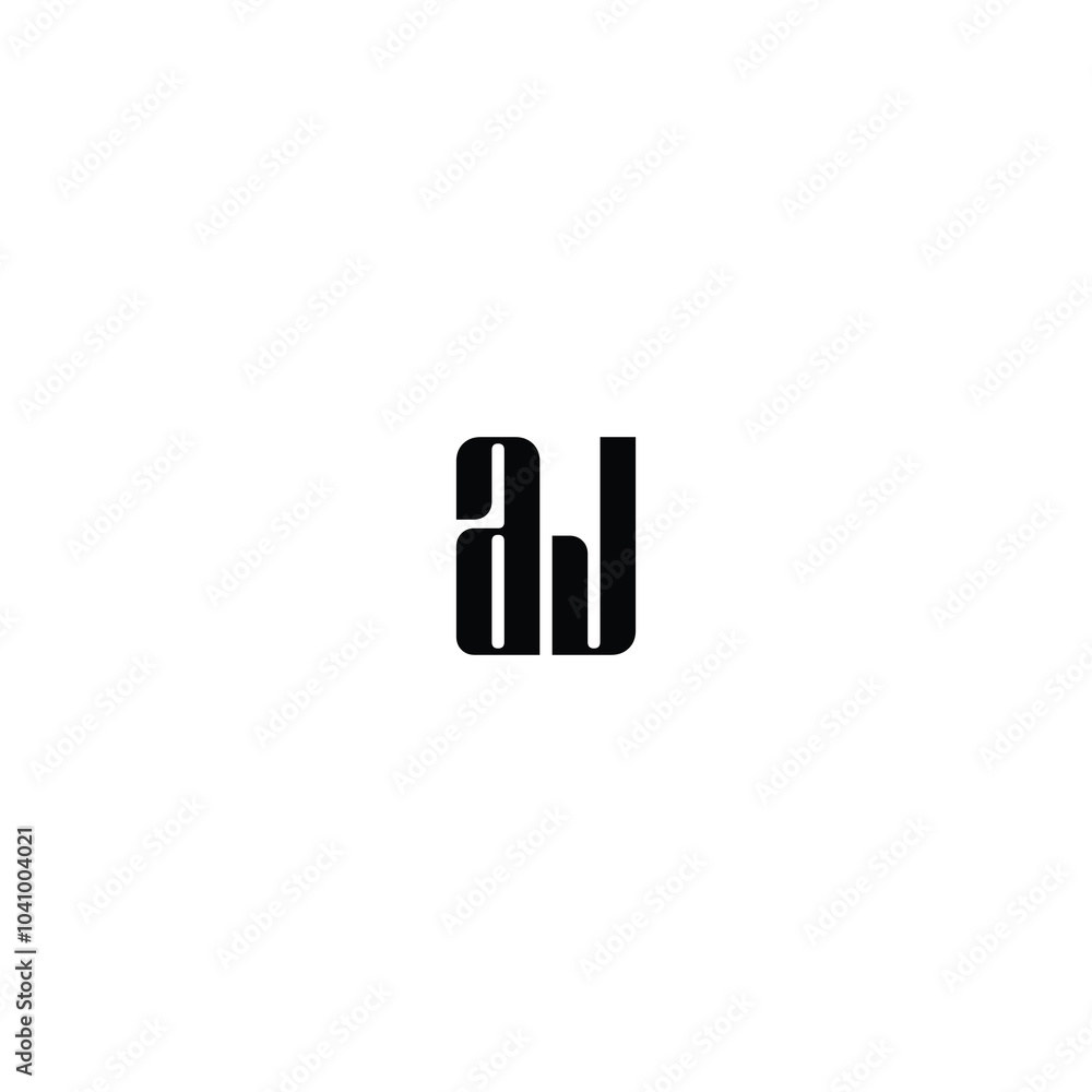AJ monogram logo design letter text name symbol monochrome logotype alphabet character simple logo AJ monogram logo design letter text name symbol monochrome logotype alphabet character simple logo