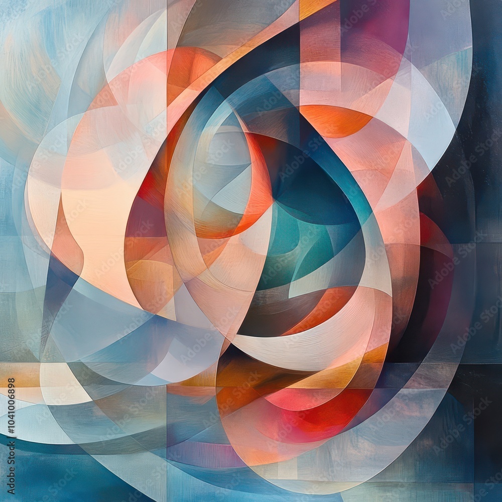 Fototapeta premium Abstract Art with Shapes