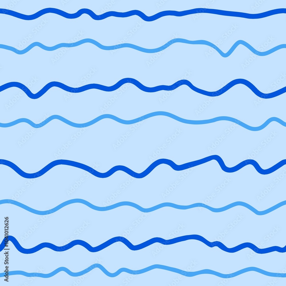 Background rhythmic waves. Seamless pattern wavy line blue sea water. Wavy flow line pulse. Endless Wave currents flow line. Background rhythmic waves. Seamless pattern wavy line blue sea water. Wavy flow line pulse. Endless Wave currents flow line.