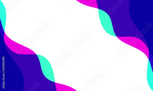 colorful wave pattern banner design with copy space area