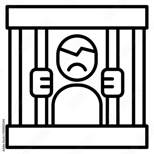 Prisoner  Icon Element For Design