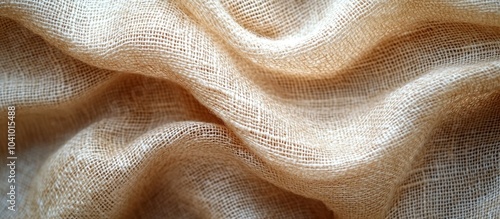 Close Up of a Beige Fabric Texture