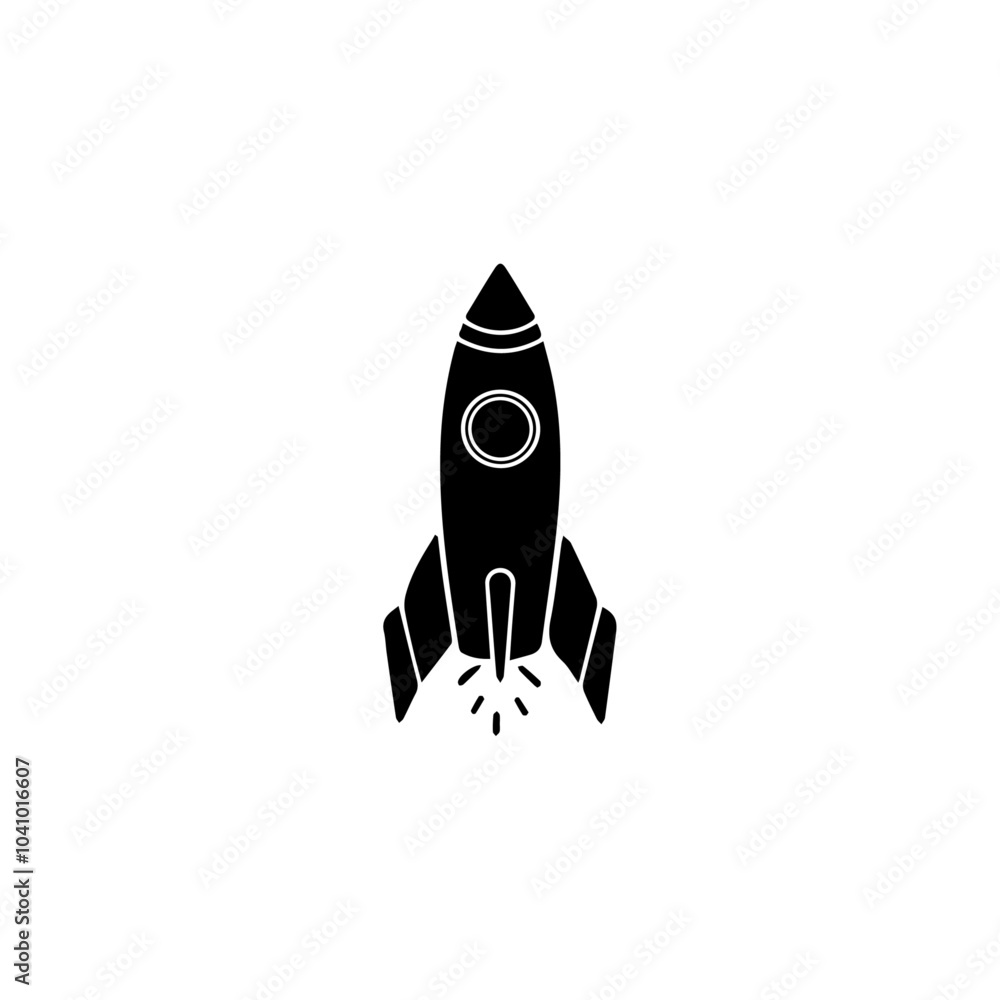 Rocket icon vector illustration Rocket icon vector illustration