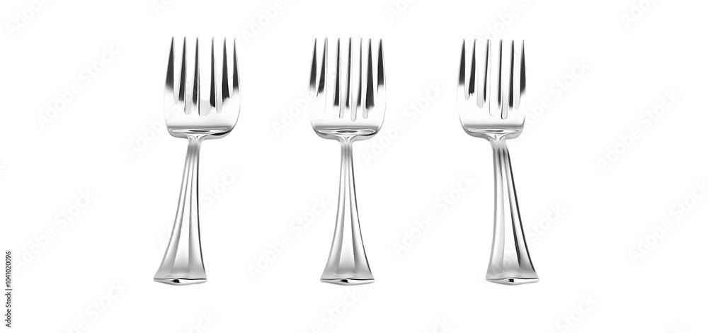 three set of fork collection isolated transparent background three set of fork collection isolated transparent background