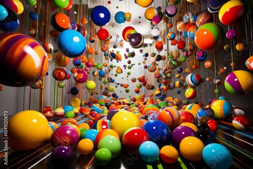 A vibrant abstract backdrop showcasing a dynamic fusion of 2d and 3d artistic elements combined