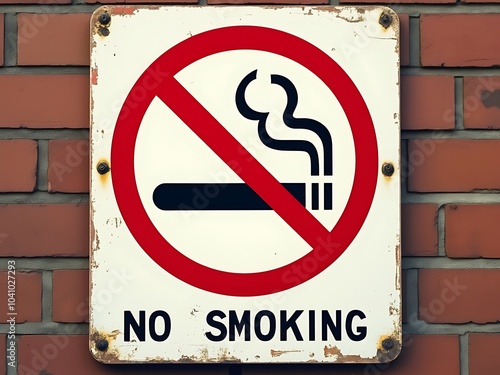 no smoking sign on the wall photo