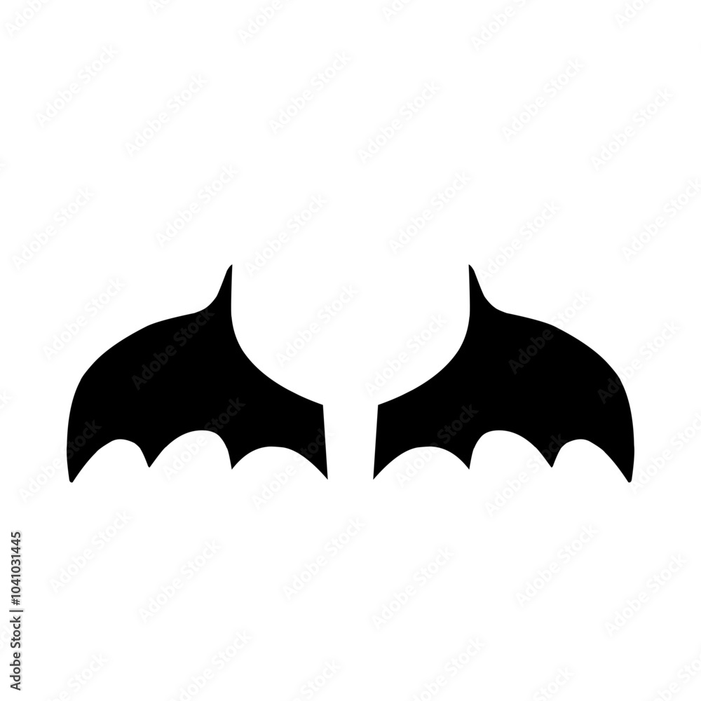 Fototapeta premium Black Bat Wings 