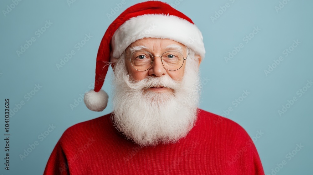 Santa Claus Portrait with White Beard and Red Suit Santa Claus Portrait with White Beard and Red Suit