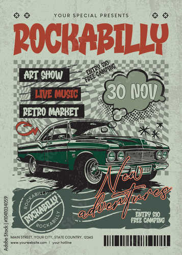 Vintage Car Show Flyer