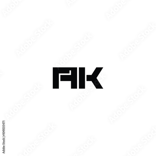 Wallpaper Mural AK monogram logo design letter text name symbol monochrome logotype alphabet character simple logo Torontodigital.ca