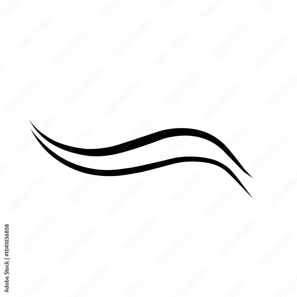 Graceful Curve Wavy Line Graceful Curve Wavy Line