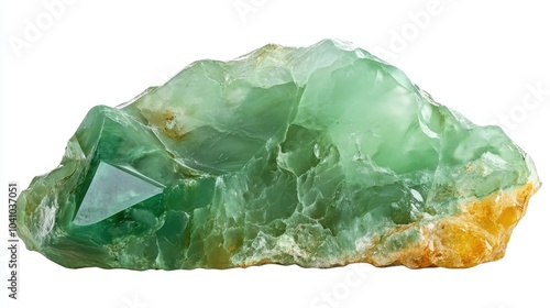 Green rock with diamond