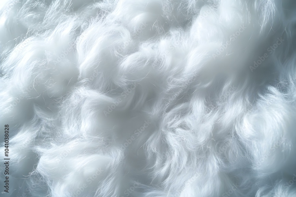 Soft and Fluffy White Texture Close-Up Soft and Fluffy White Texture Close-Up