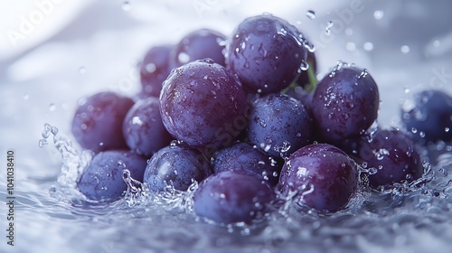 Extended view of a bunch of luscious grapes