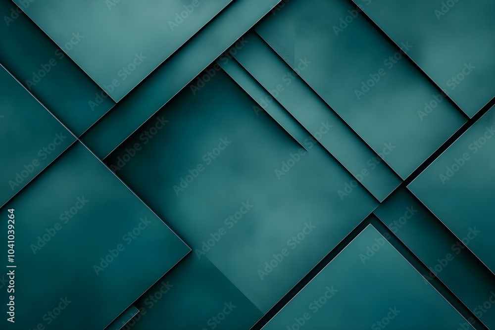 Elegant Geometric Layers in Deep Teal Tones Elegant Geometric Layers in Deep Teal Tones