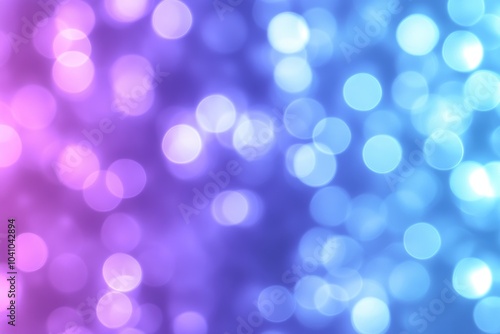 Abstract Purple and Blue Bokeh Lights Background Soft Gradient Modern Design