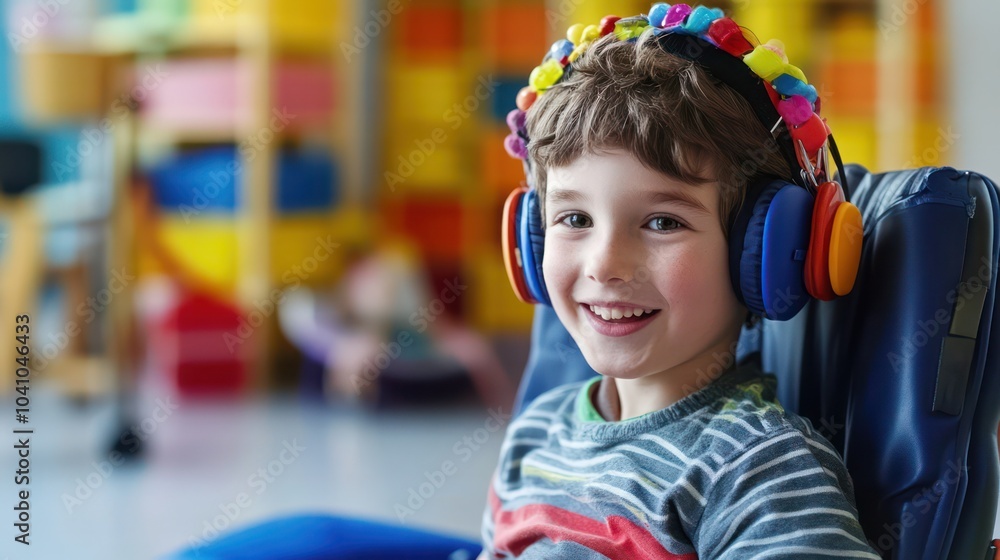 Fototapeta premium Specialized learning environments for children with brain injuries, integrating rehabilitation with education.