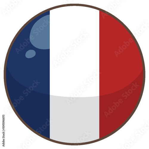 French Flag Vector Illustration