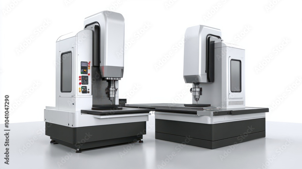 The 5-axis CNC mills machines for design configuration that utilizes a swivel head machine table and flush with the surface metalworking industrial, copy space The 5-axis CNC mills machines for design configuration that utilizes a swivel head machine table and flush with the surface metalworking industrial, copy space