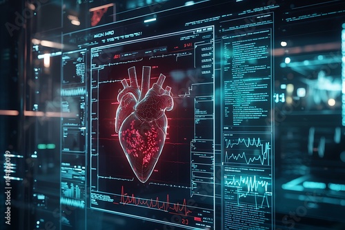 Advanced cardiovascular ICU leveraging AI algorithms for patient management.