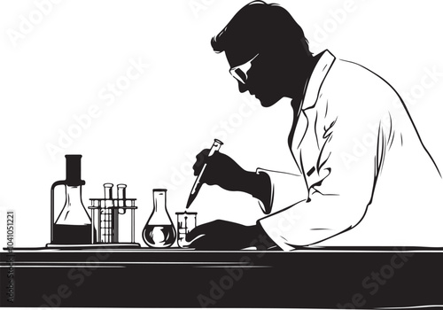 person in laboratory