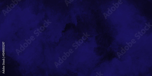 Abstract dark blue watercolor cloudiness, mist, or smog background. Dark navy blue sky with black background and blurred pattern. Vivid textured aquarelle painted art design background.	
