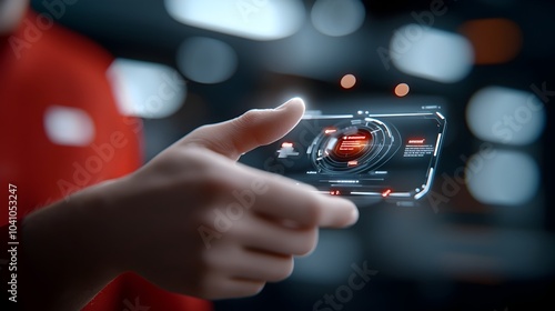 Wallpaper Mural Holographic HR interface with virtual training modules and employee development tools  3D of futuristic corporate personnel management system Torontodigital.ca