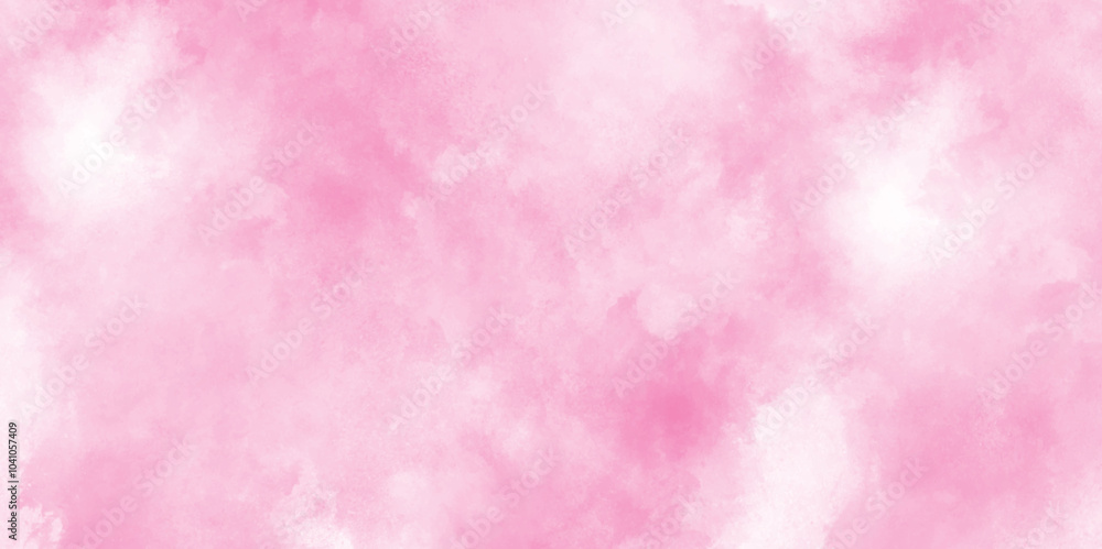 Abstract Pink color light ink effect shades gradient watercolor texture, Watercolor abstract wet hand drawn pink texture, grunge and stained Pink ink and watercolor textures on paper covering smoke.