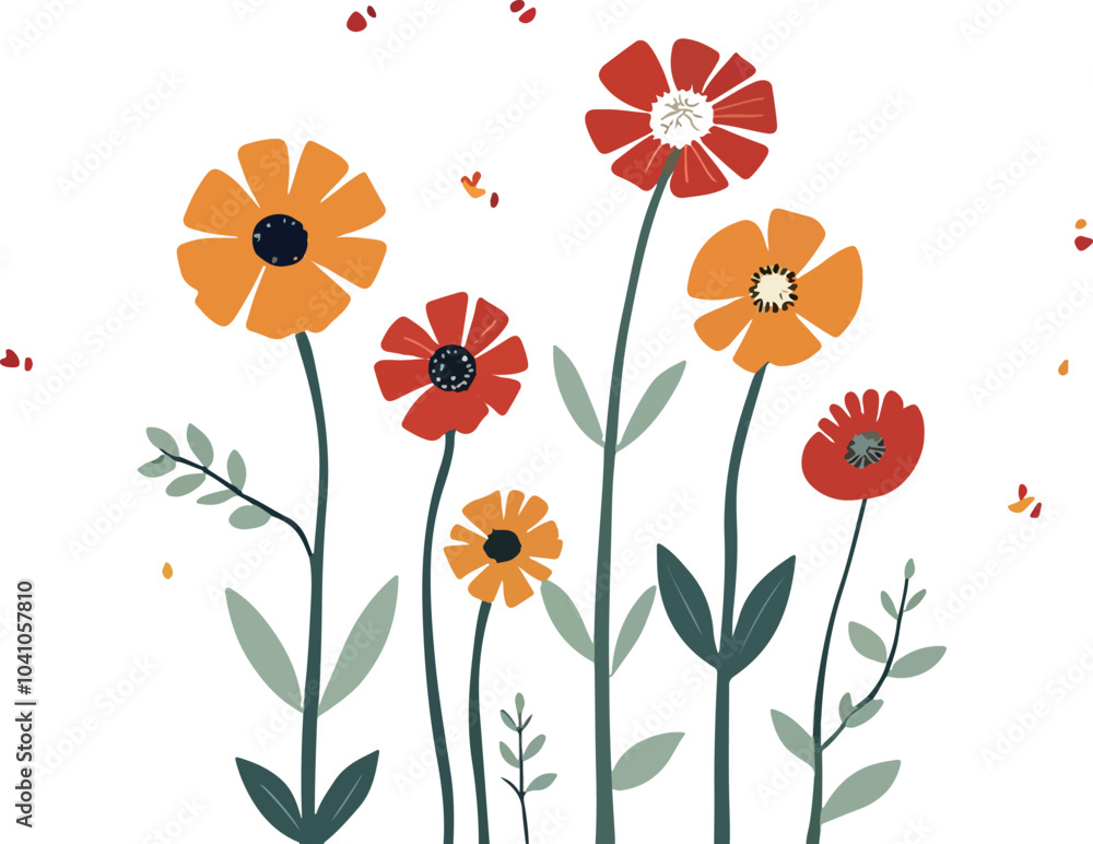 Minimalist Floral Field Minimalist Floral Field