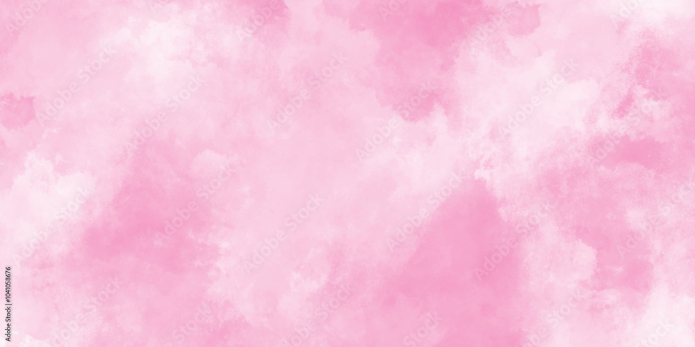 Soft smeared aquarelle painted pink texture, Abstract pink sky background and white clouds on pink canvas, Paint leaks and ombre effects hand painted cloudy pink paper texture. Soft smeared aquarelle painted pink texture, Abstract pink sky background and white clouds on pink canvas, Paint leaks and ombre effects hand painted cloudy pink paper texture.