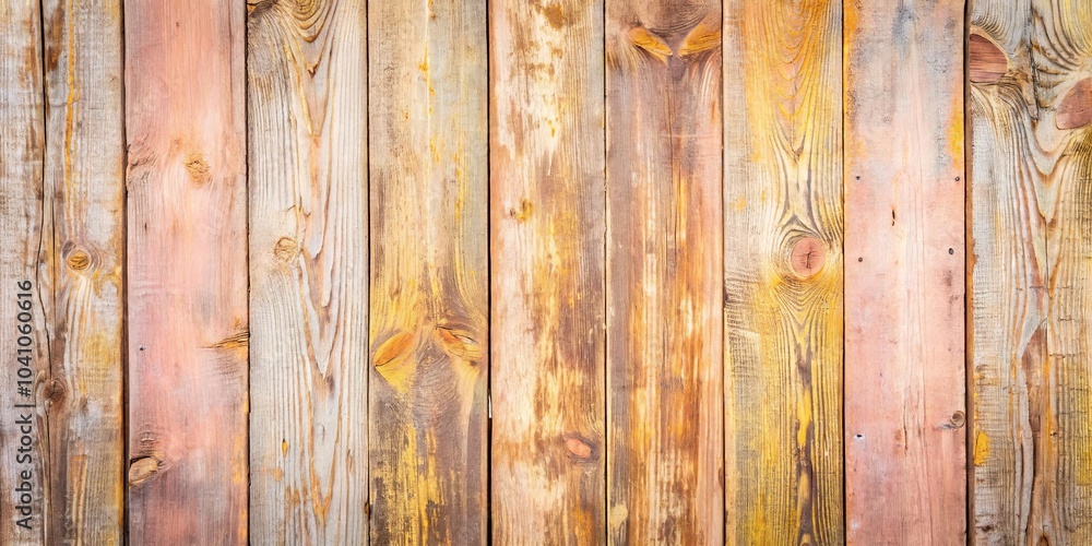 A weathered wooden surface with a rustic charm, featuring a harmonious blend of natural wood tones and a touch of faded pink hues. A weathered wooden surface with a rustic charm, featuring a harmonious blend of natural wood tones and a touch of faded pink hues.