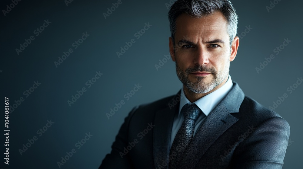 A professional man confidently showcases his style and demeanor A professional man confidently showcases his style and demeanor