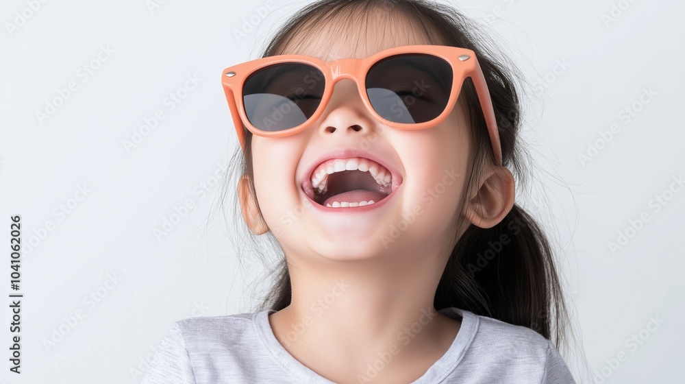Asian girl wearing sunglasses Asian girl wearing sunglasses