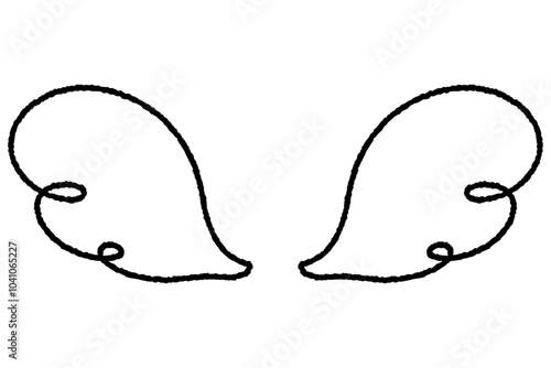 かわいい天使の羽