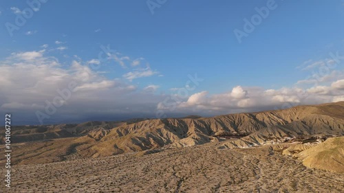 Aerial View of East Indio Hills, Coachella Valley, Riverside County, California