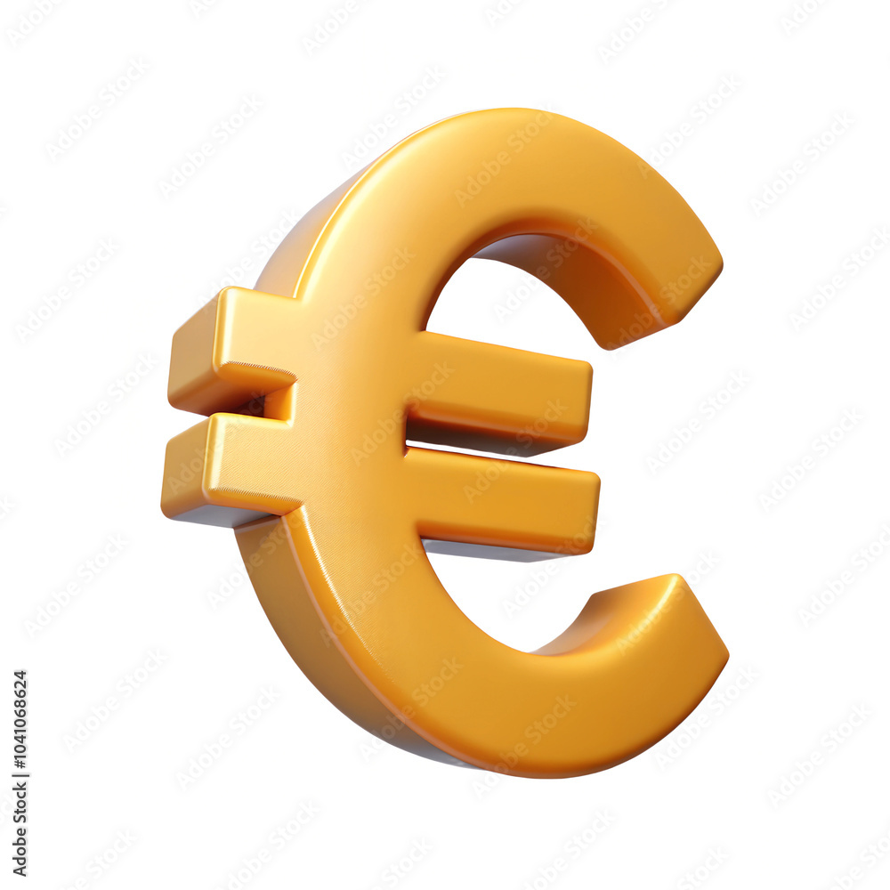 Euro sign, isolated on a white background Euro sign, isolated on a white background