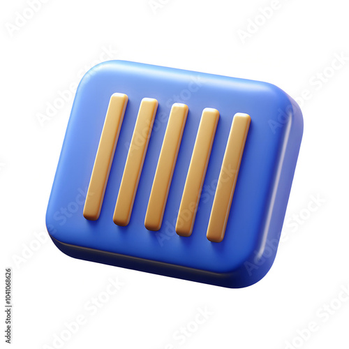 Barcode icon, isolated on a white background