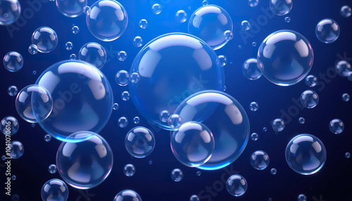 Wallpaper Mural Air Filled with Floating Small Bubbles Torontodigital.ca