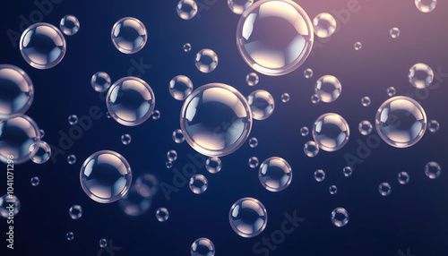 Wallpaper Mural Air Filled with Floating Small Bubbles Torontodigital.ca