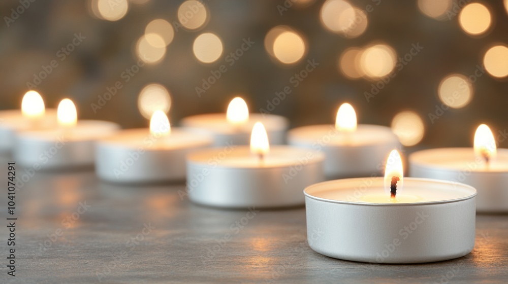 Candles lit on a wooden table, creating a warm and inviting atmosphere. Candles lit on a wooden table, creating a warm and inviting atmosphere.