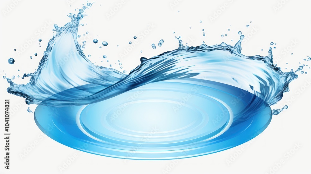 Blue Wave Splashes and Flow Forms with Isolated Water Drops
Blue Wave Splashes and Flow Forms with Isolated Water Drops