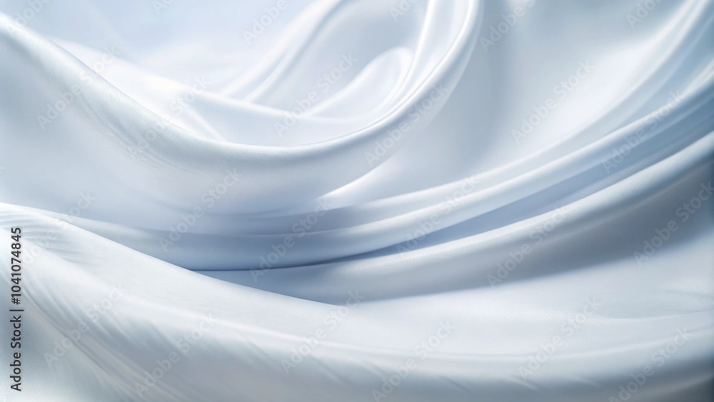 White background, clean and bright, conveying purity, peace of mind, and light. Texture of white yogurt, milk or cream surface. Abstract background with soft silk fabric, liquid White background, clean and bright, conveying purity, peace of mind, and light. Texture of white yogurt, milk or cream surface. Abstract background with soft silk fabric, liquid