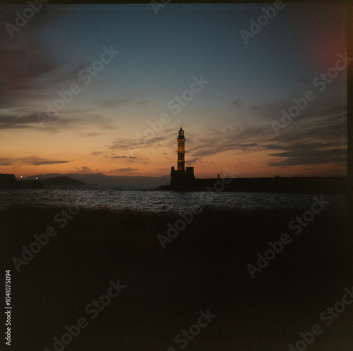 lighthouse at sunset