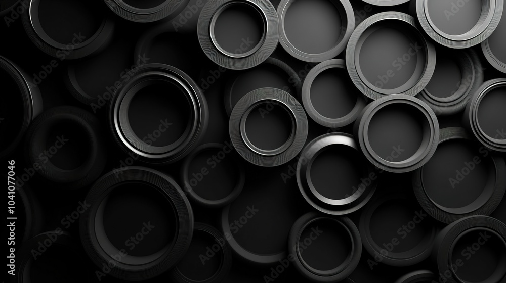 Abstract Black Circular Background Design Abstract Black Circular Background Design