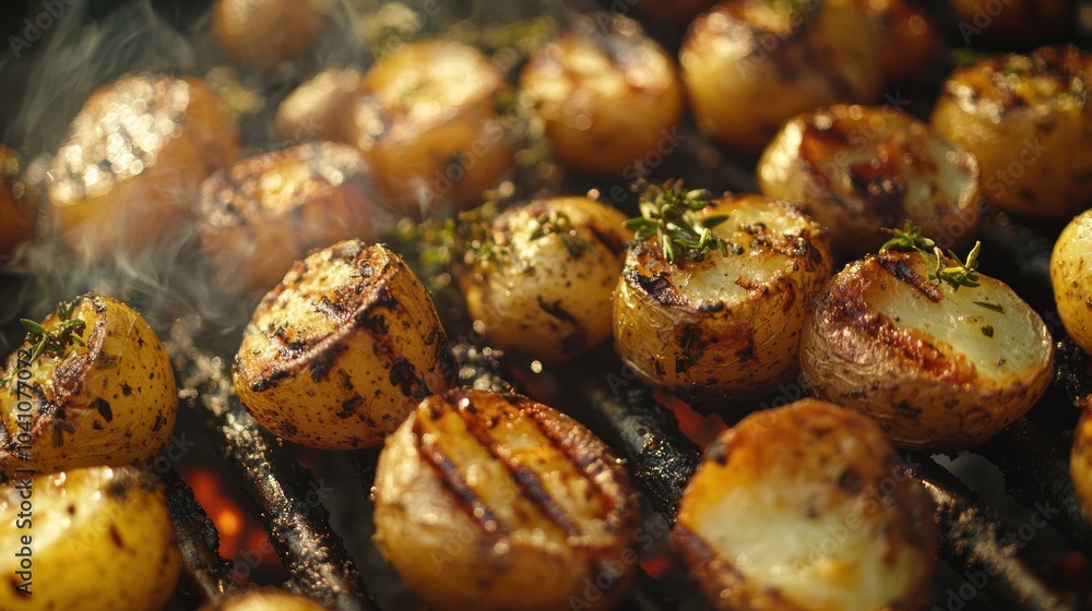 Grilled Potatoes on the BBQ Grilled Potatoes on the BBQ