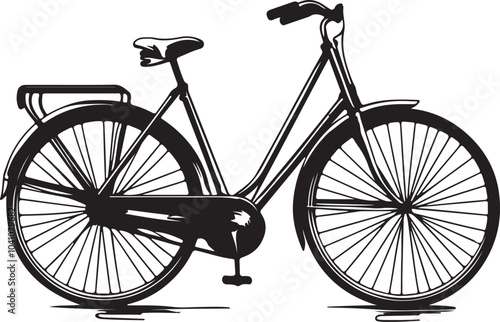 bicycle isolated on white