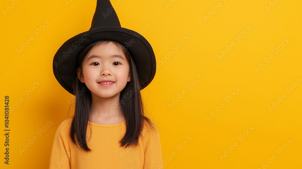 Asian kid girl witch costume, Halloween Asian kid girl witch costume, Halloween