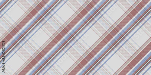 Vector checkered pattern. Tartan, textured seamless twill for flannel shirts, duvet covers, other autumn winter textile mills. Vector Format